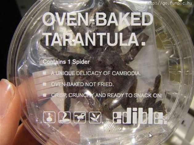 Tarantula snack