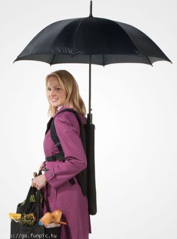 Háton hordható esernyő