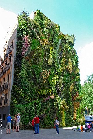Függőleges kert - Madrid, Spanyolország